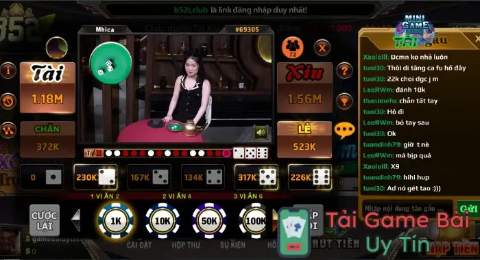 B52 Club - Game bài bom tấn đổi thưởng rút tiền mặt 3 Trò chơi đổi thưởng hấp dẫn
