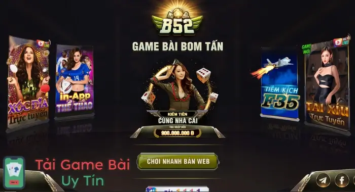 B52 Club - Game bài bom tấn đổi thưởng rút tiền mặt 5 Tải Game B52.Club